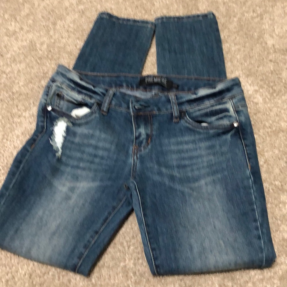 Women’s bedazzled skinny jeans size 3/4